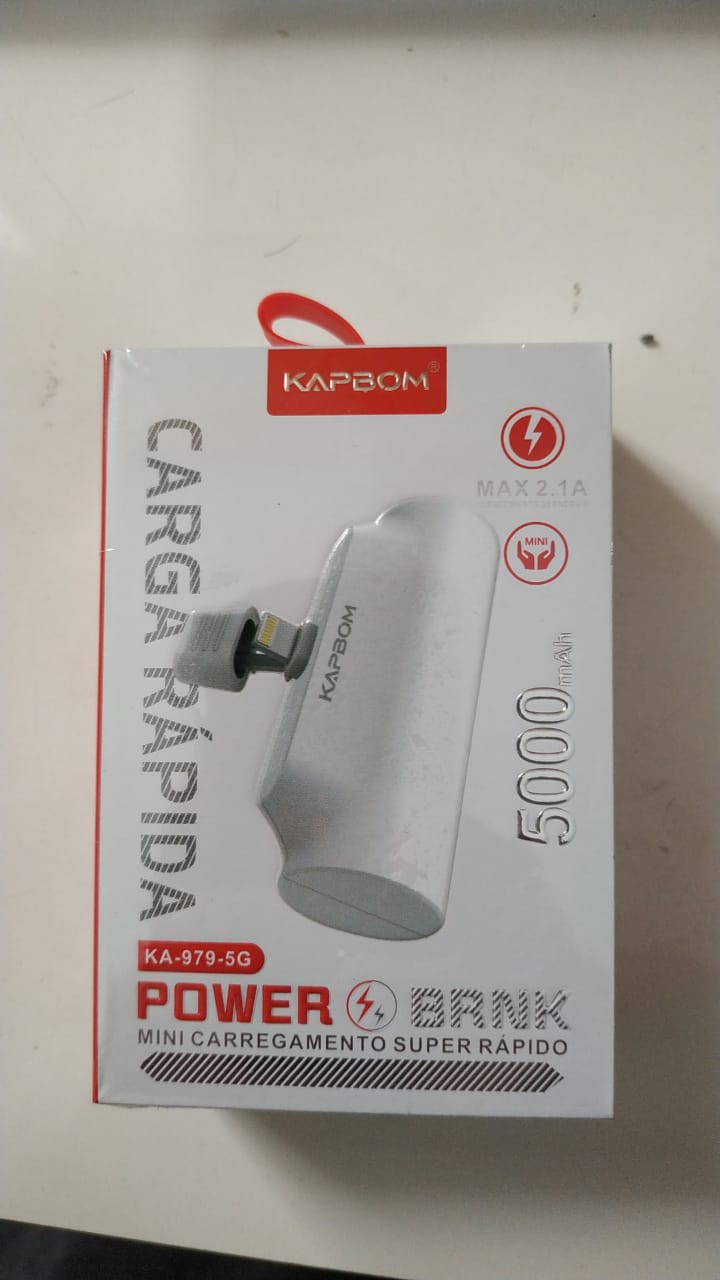  - Power Bank - unidade    Cod. KA-979-5G Power bank 5000mAh